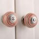 Orange Black Striped Knobs